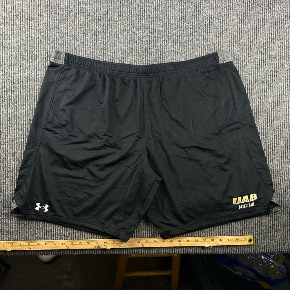Under Armour UAB Basketball Shorts Mens 3XL Black Loose Fit Athletic Gym NWT